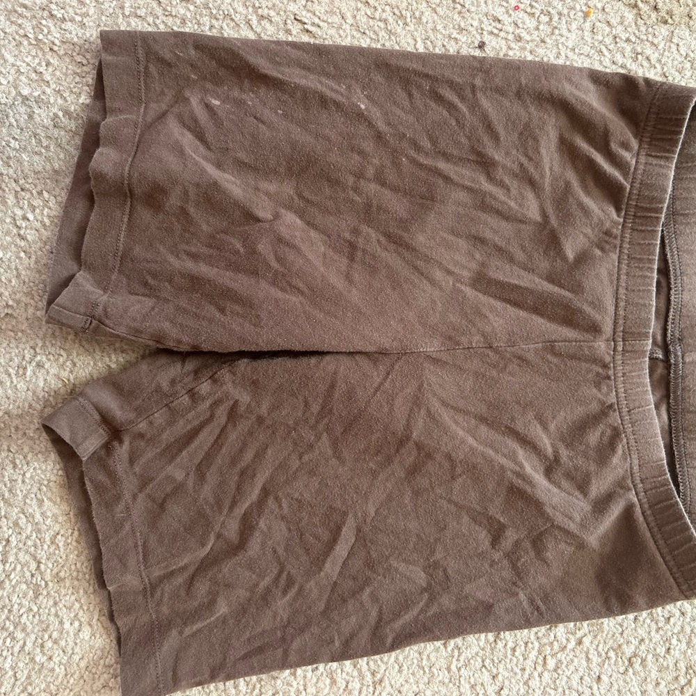 Brown Biker Shorts